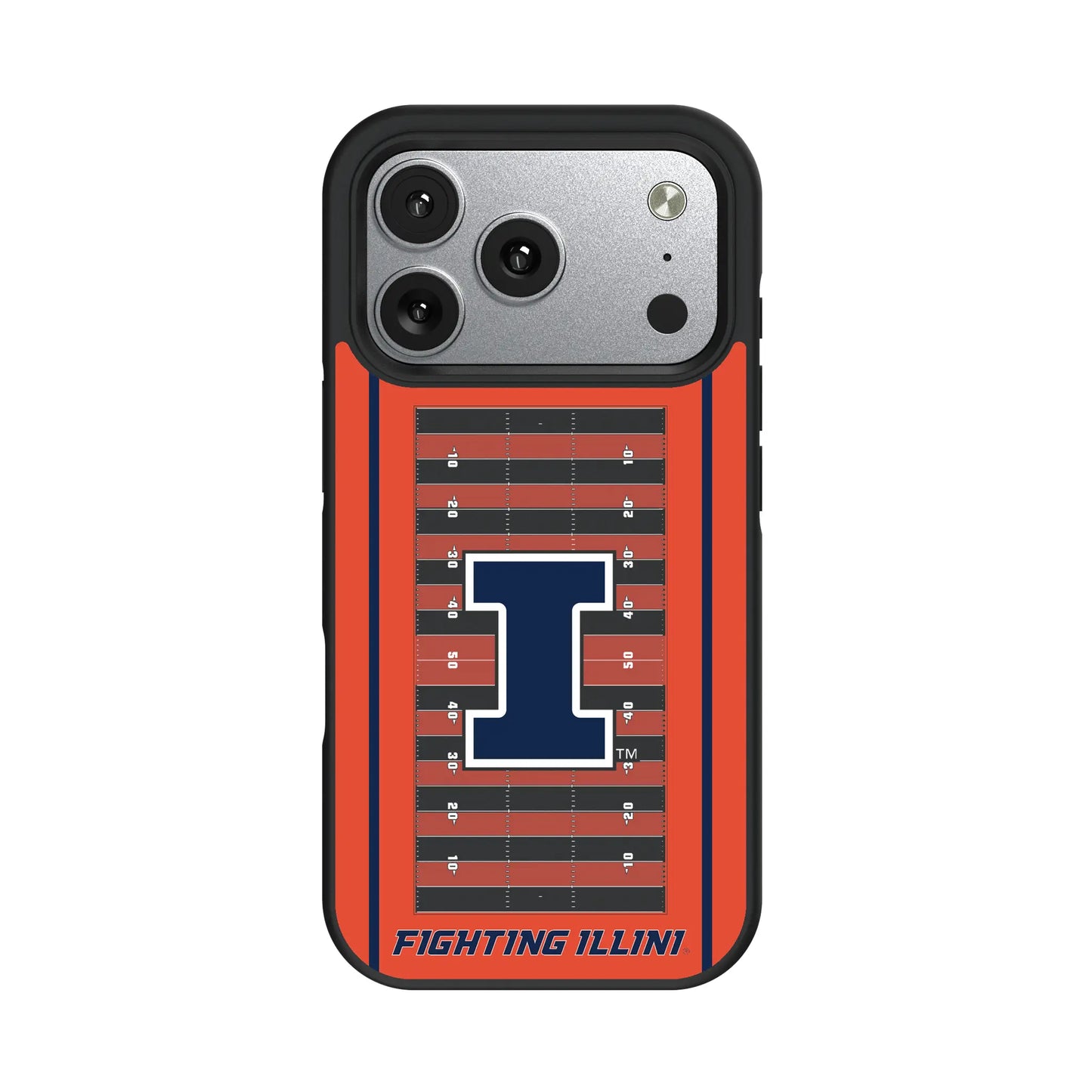 University of Illinois Fighting Illini Field Bump Phone Case for Apple iPhone