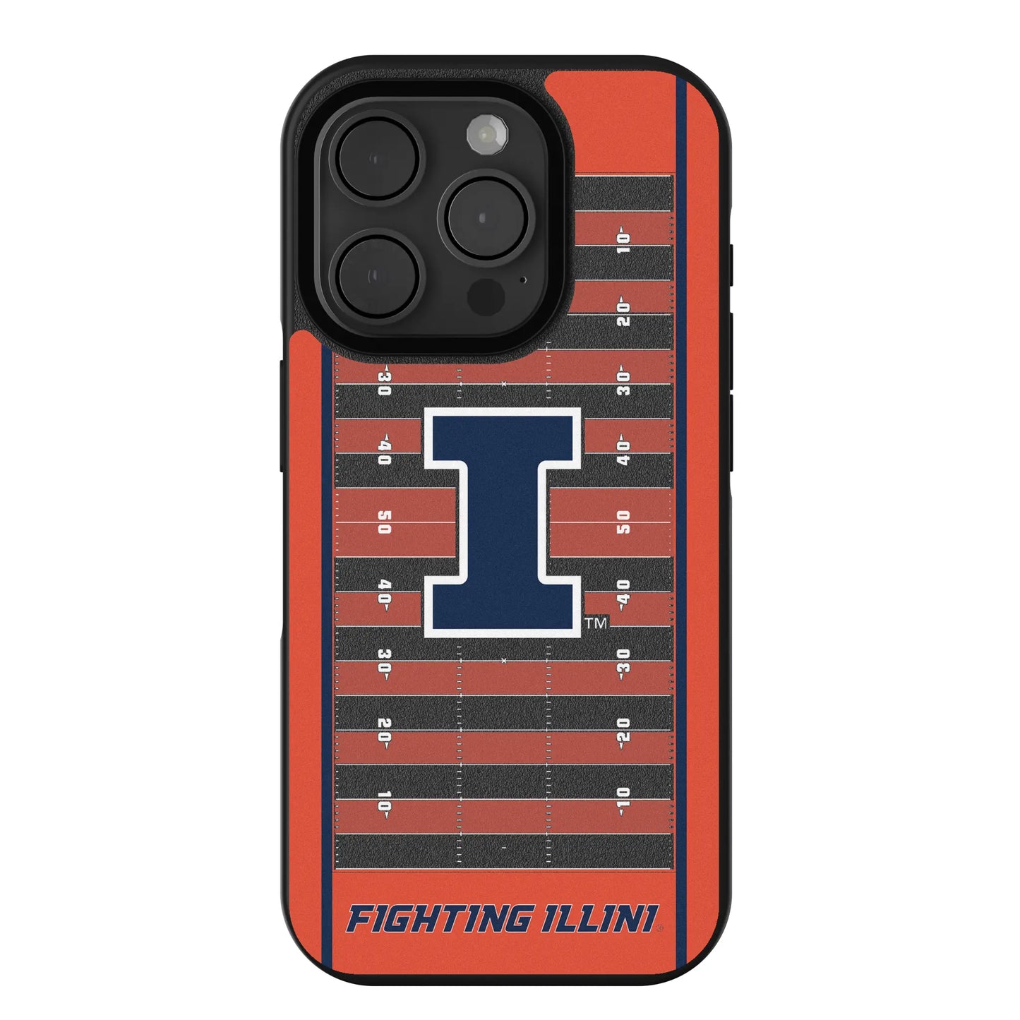 University of Illinois Fighting Illini Field Bump Phone Case for Apple iPhone