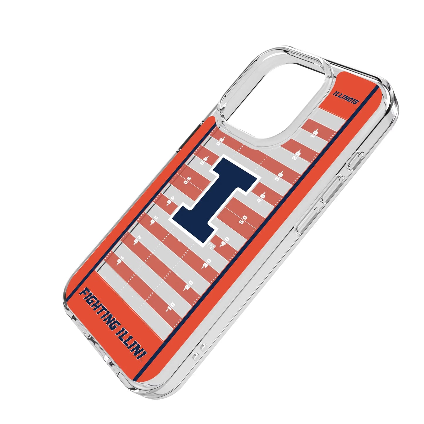 University of Illinois Fighting Illini Field Clear Phone Case for Apple iPhone