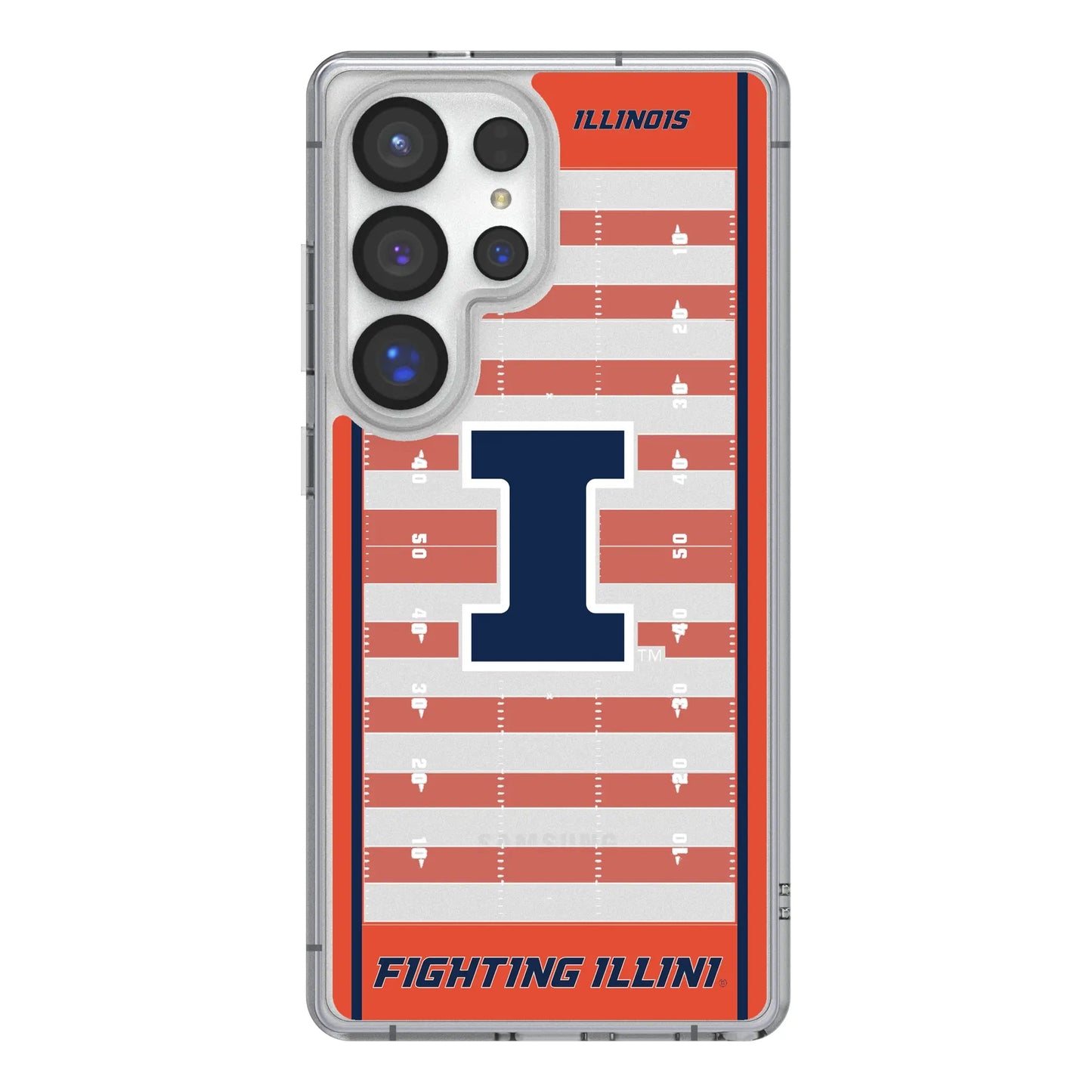 University of Illinois Fighting Illini Field Clear Phone Case for Samsung Galaxy