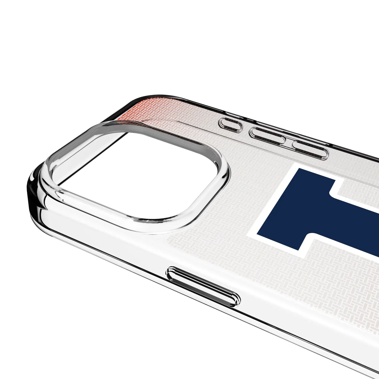 University of Illinois Fighting Illini Linen Clear Phone Case for Apple iPhone