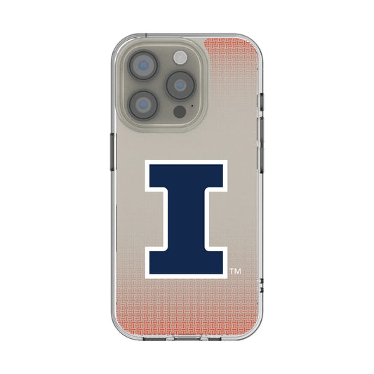 University of Illinois Fighting Illini Linen Clear Phone Case for Apple iPhone