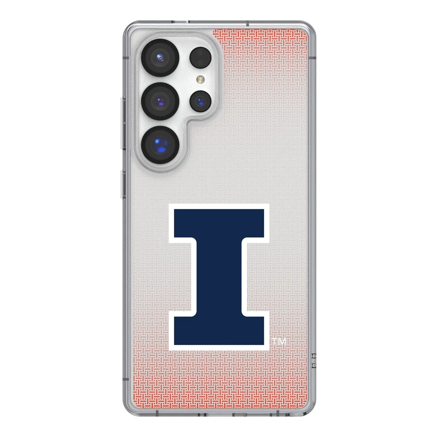 University of Illinois Fighting Illini Linen Clear Phone Case for Samsung Galaxy
