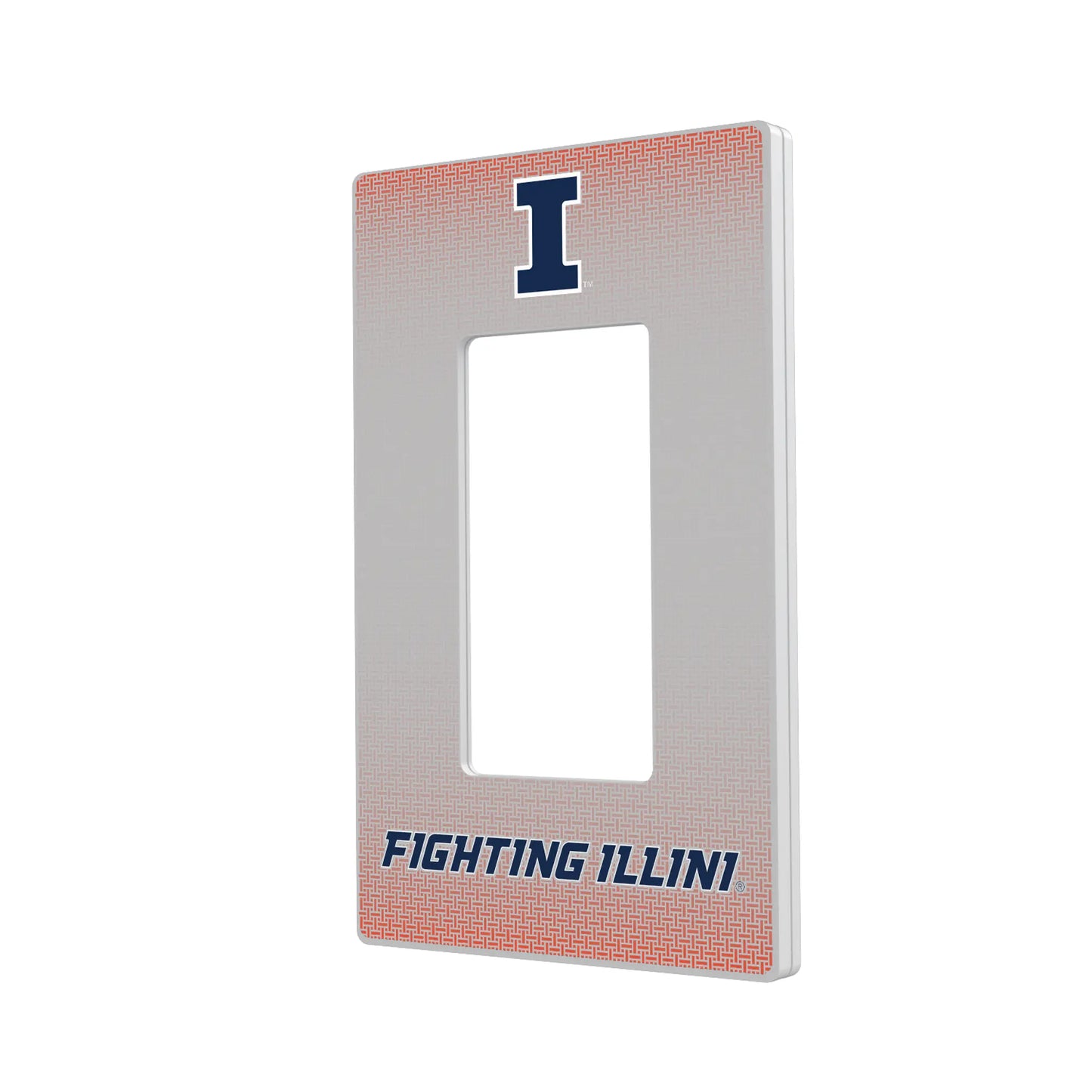 University of Illinois Fighting Illini Linen Hidden-Screw Light Switch Plate
