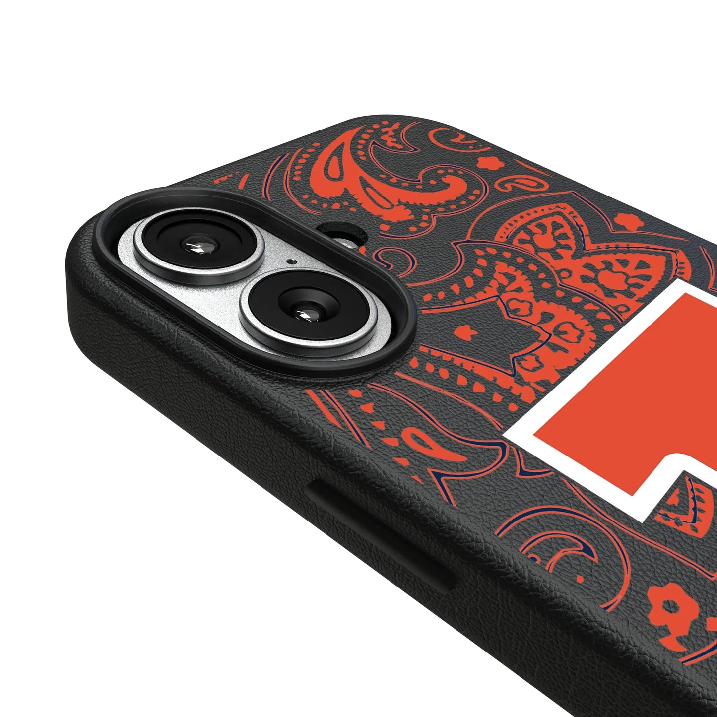 University of Illinois Fighting Illini Paisley MagSafe Compatible Phone Case for Apple iPhone