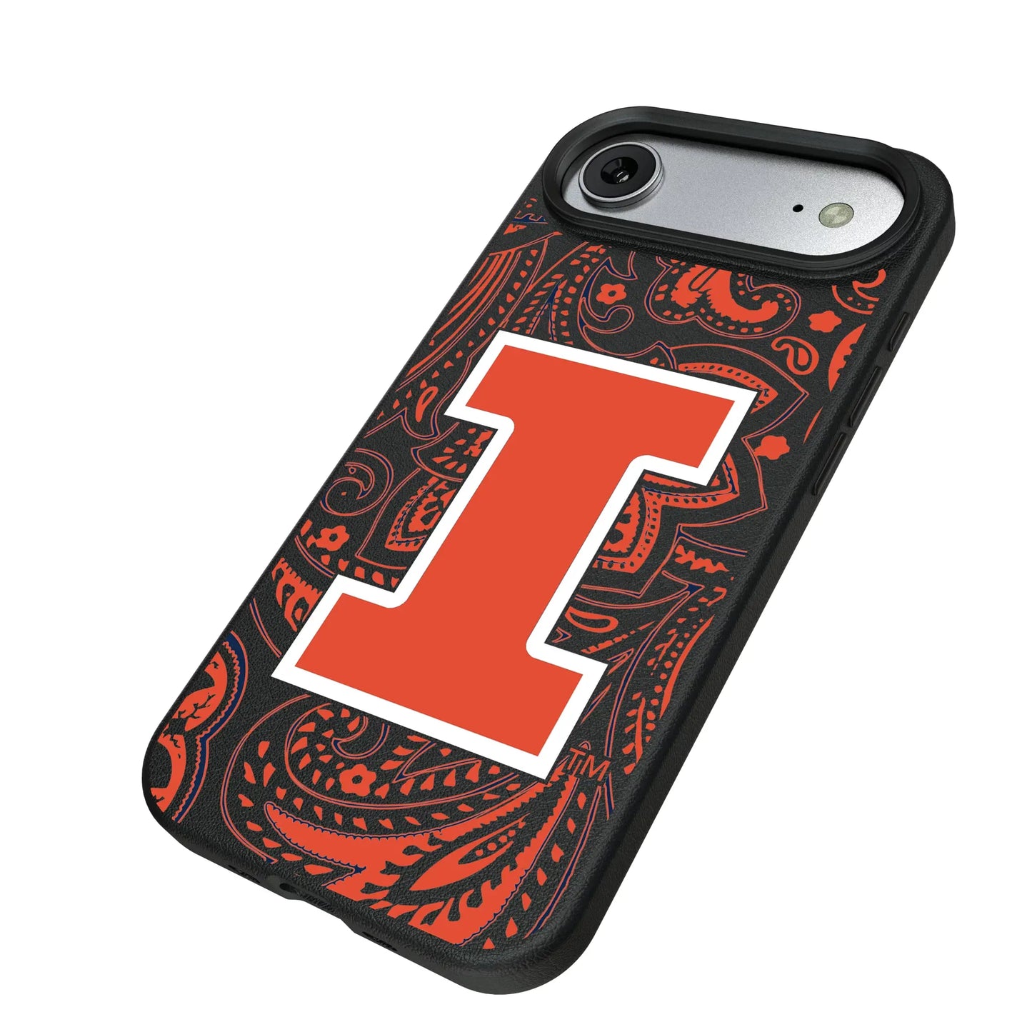 University of Illinois Fighting Illini Paisley MagSafe Compatible Phone Case for Apple iPhone