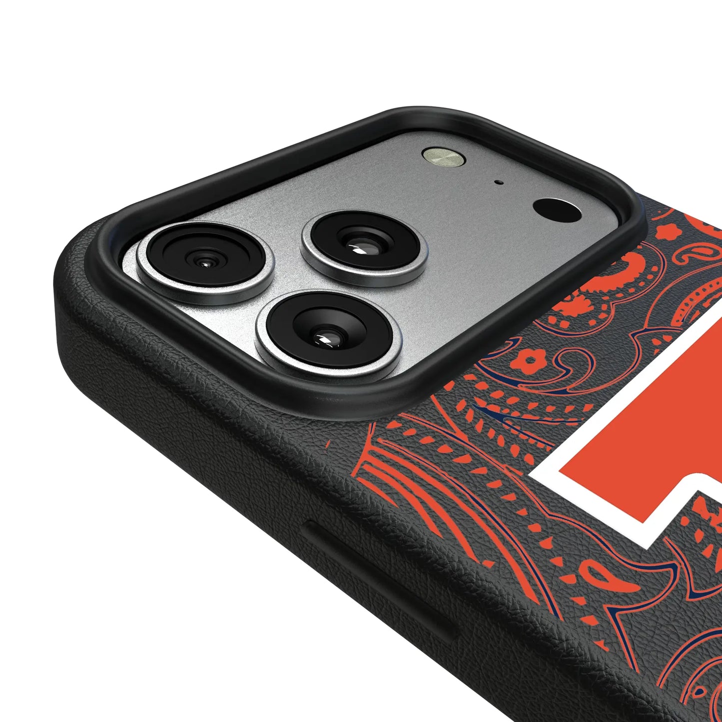 University of Illinois Fighting Illini Paisley MagSafe Compatible Phone Case for Apple iPhone