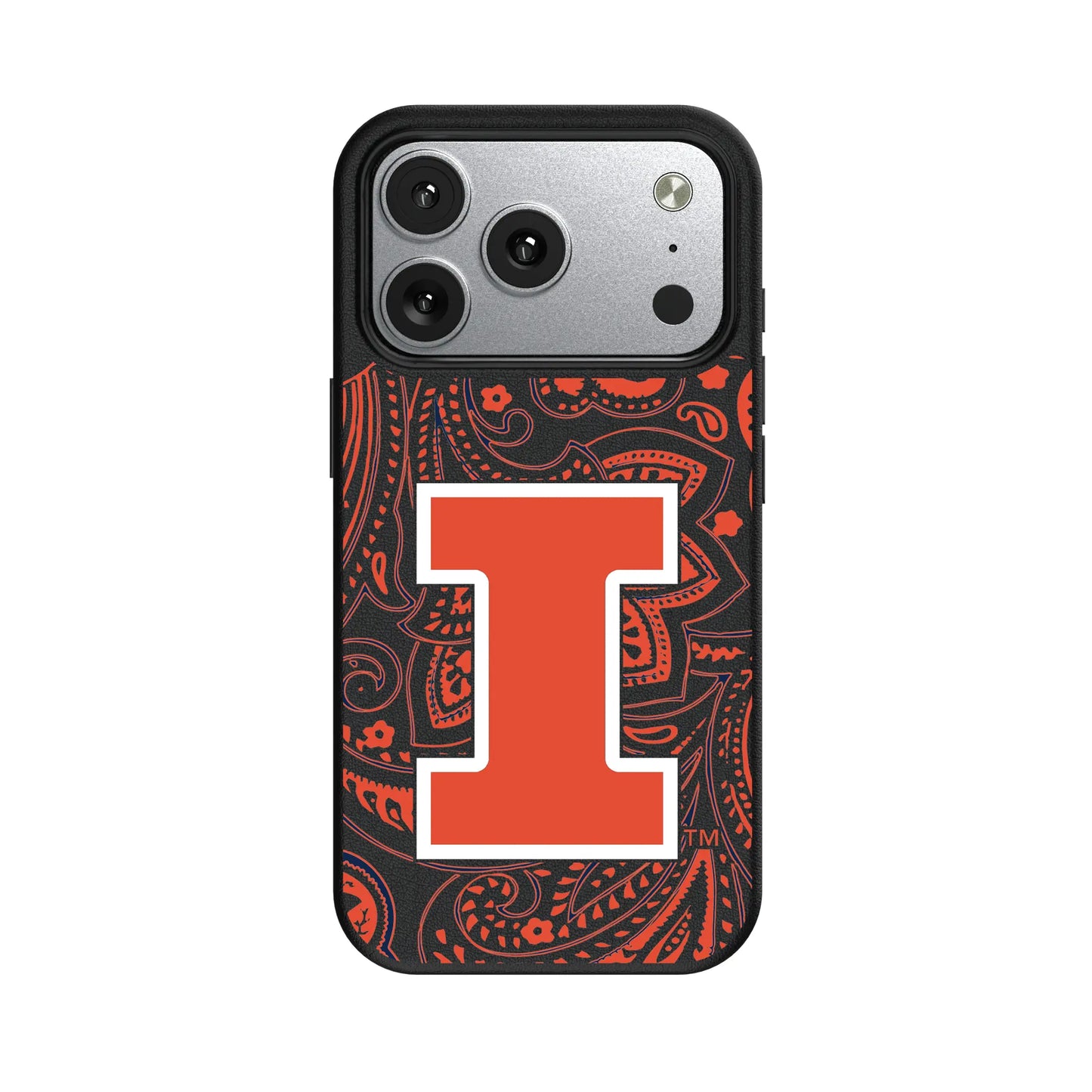University of Illinois Fighting Illini Paisley MagSafe Compatible Phone Case for Apple iPhone