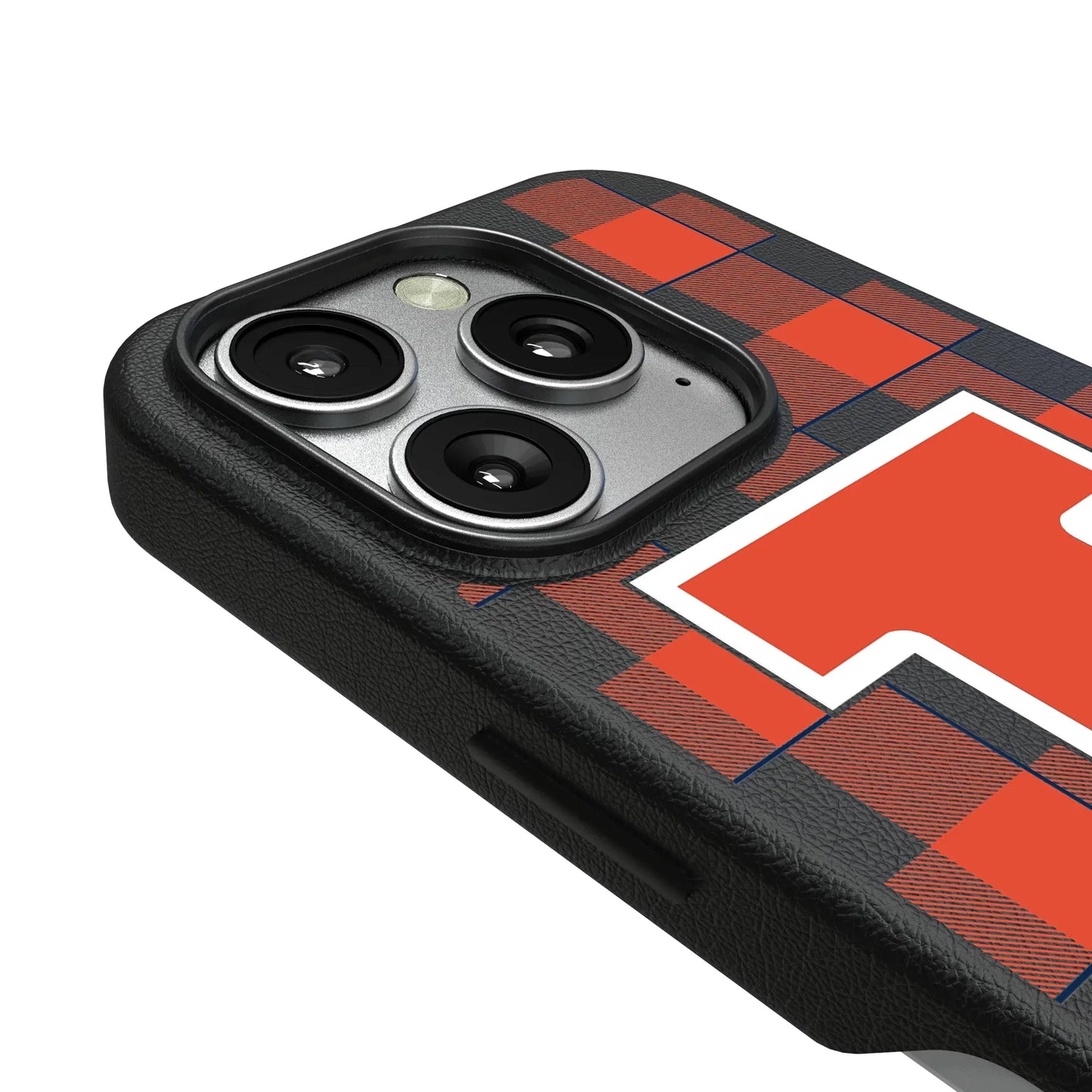 University of Illinois Fighting Illini Plaid MagSafe Compatible Phone Case for Apple iPhone