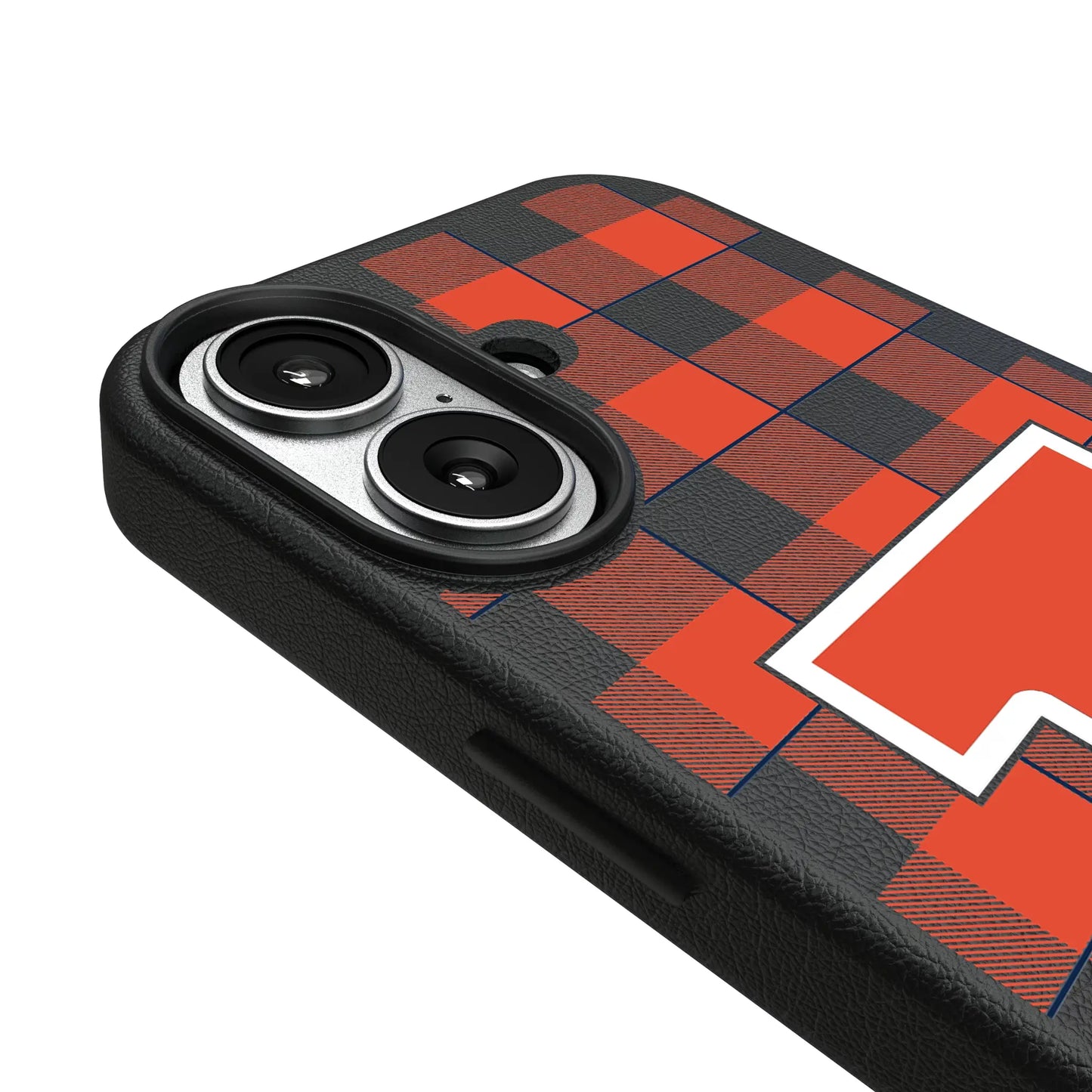 University of Illinois Fighting Illini Plaid MagSafe Compatible Phone Case for Apple iPhone