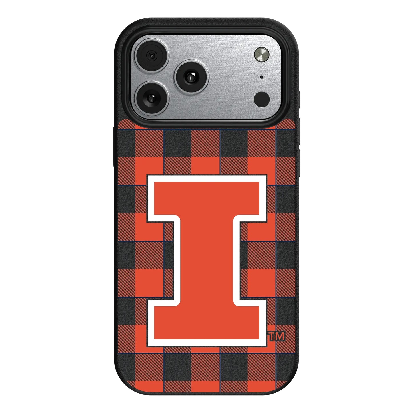 University of Illinois Fighting Illini Plaid MagSafe Compatible Phone Case for Apple iPhone