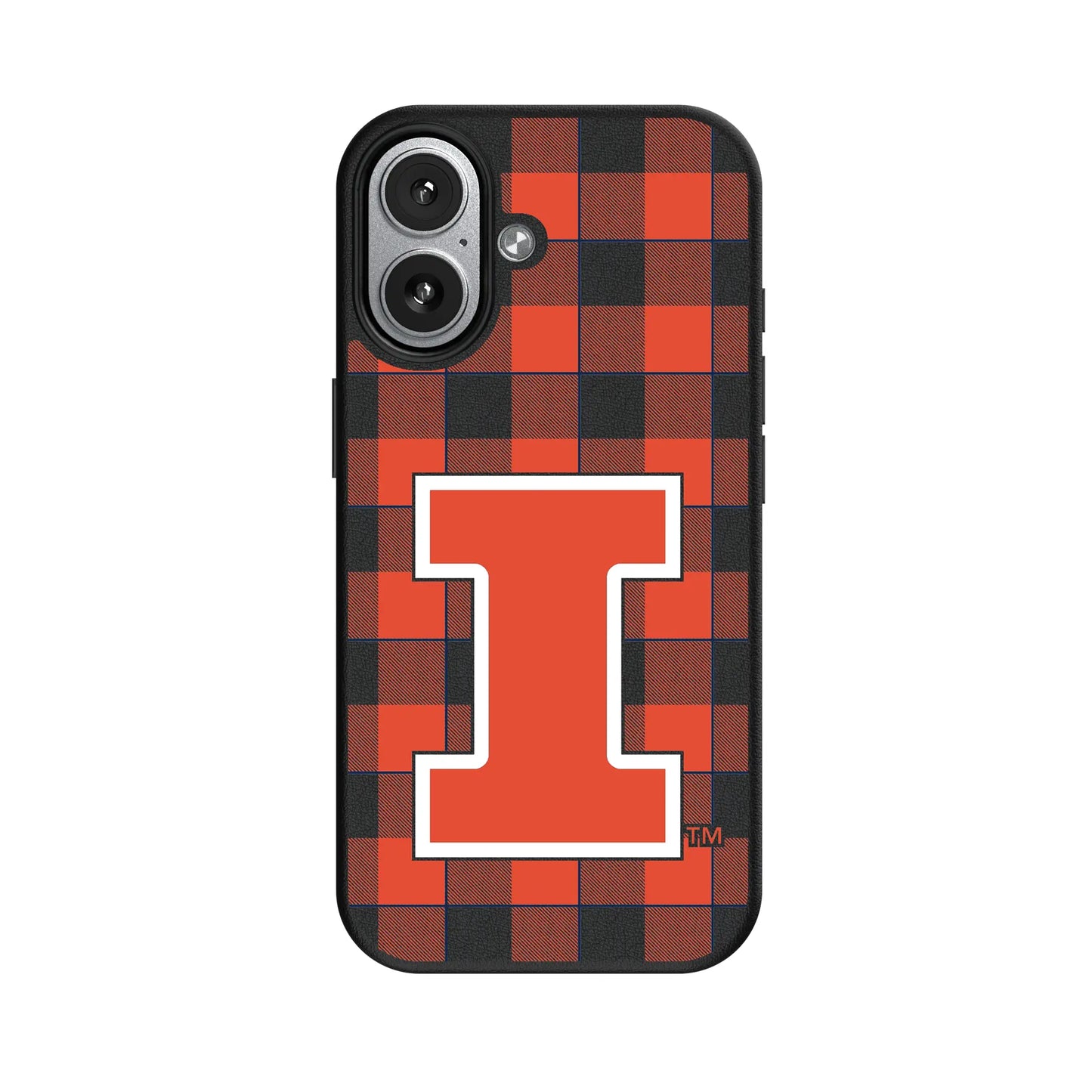 University of Illinois Fighting Illini Plaid MagSafe Compatible Phone Case for Apple iPhone