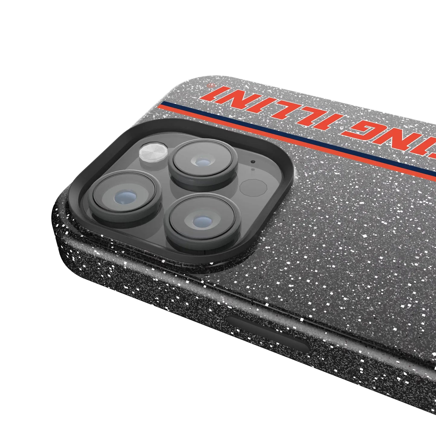 University of Illinois Fighting Illini Sidebar Black Bling Phone Case for Apple iPhone