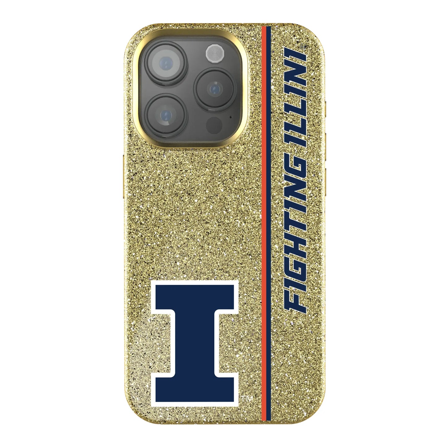 University of Illinois Fighting Illini Sidebar Bling Phone Case for Apple iPhone