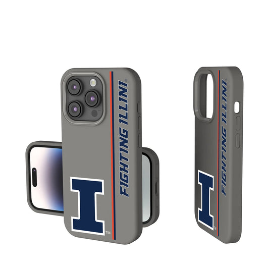 University of Illinois Fighting Illini Sidebar Soft Touch Phone Case for Apple iPhone