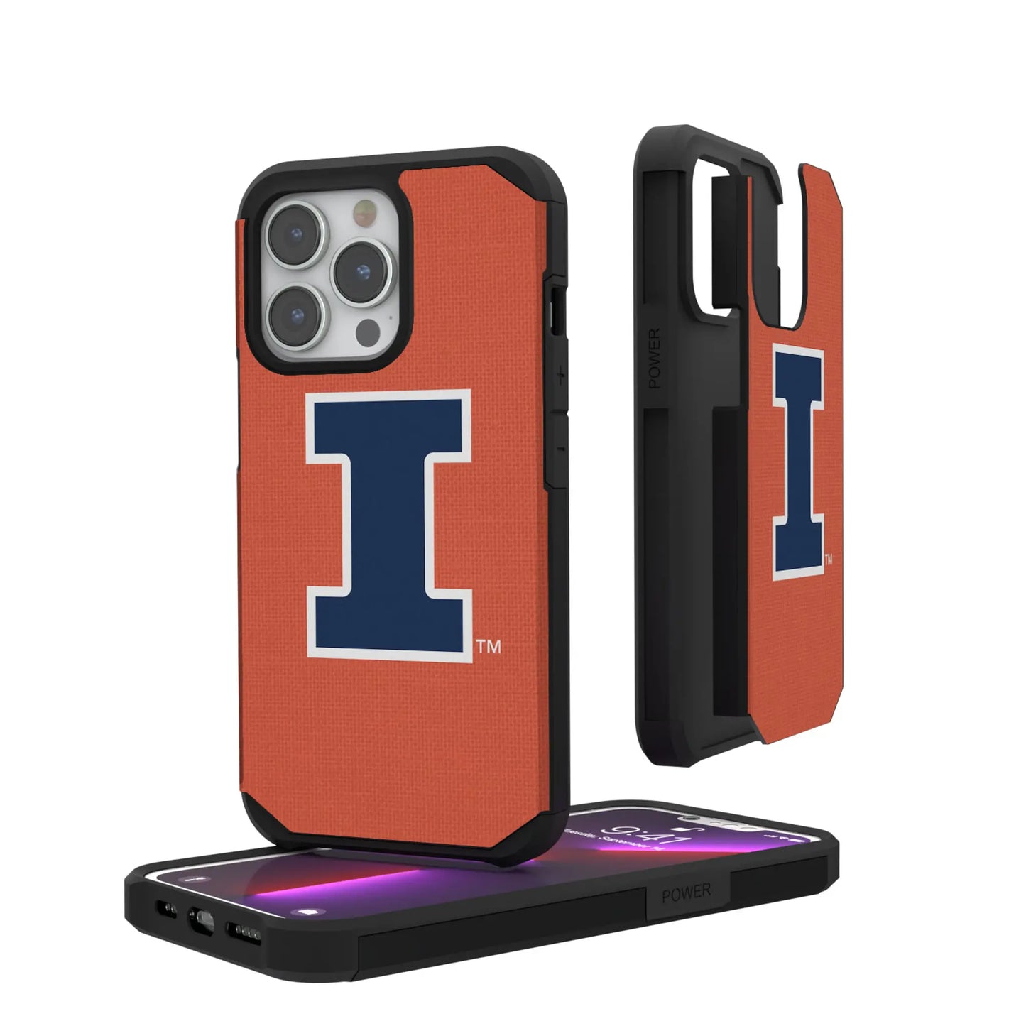 University of Illinois Fighting Illini Solid Rugged Phone Case for Apple iPhone