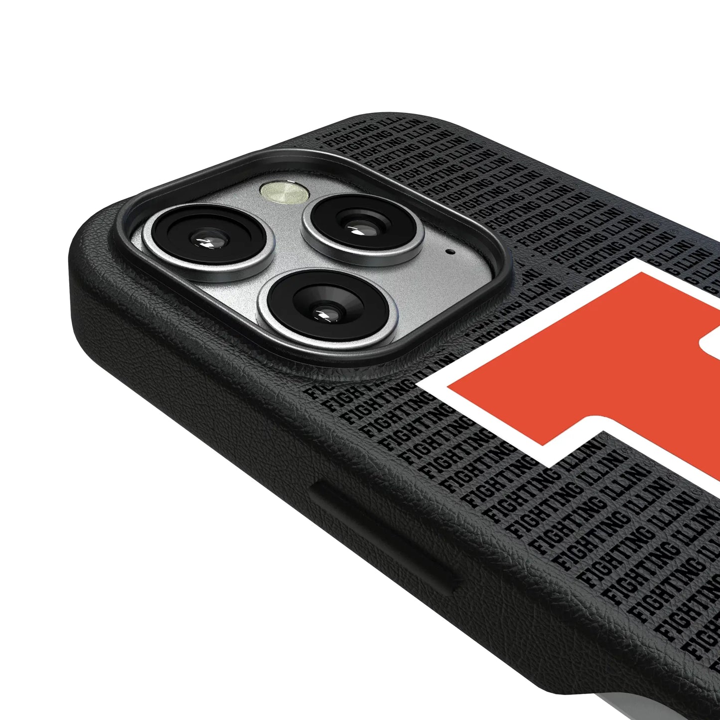 University of Illinois Fighting Illini Text Backdrop MagSafe Compatible Phone Case for Apple iPhone