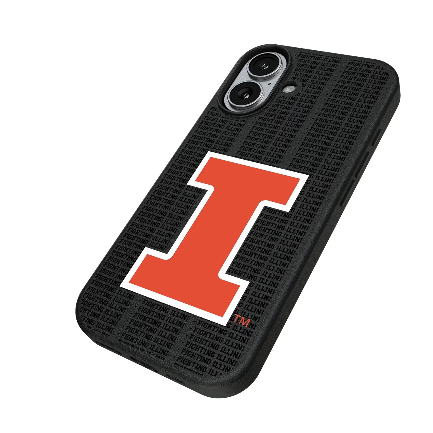 University of Illinois Fighting Illini Text Backdrop MagSafe Compatible Phone Case for Apple iPhone