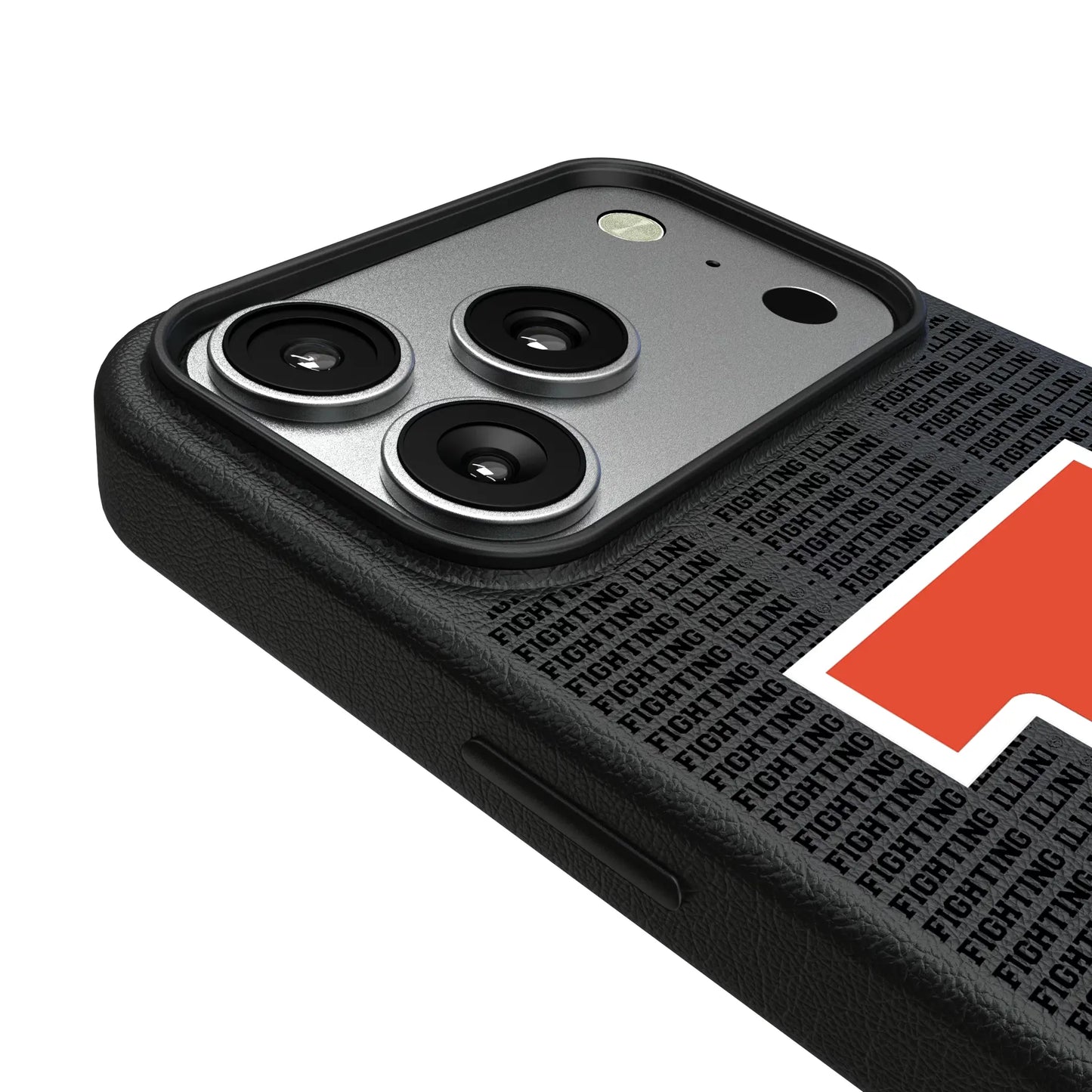 University of Illinois Fighting Illini Text Backdrop MagSafe Compatible Phone Case for Apple iPhone