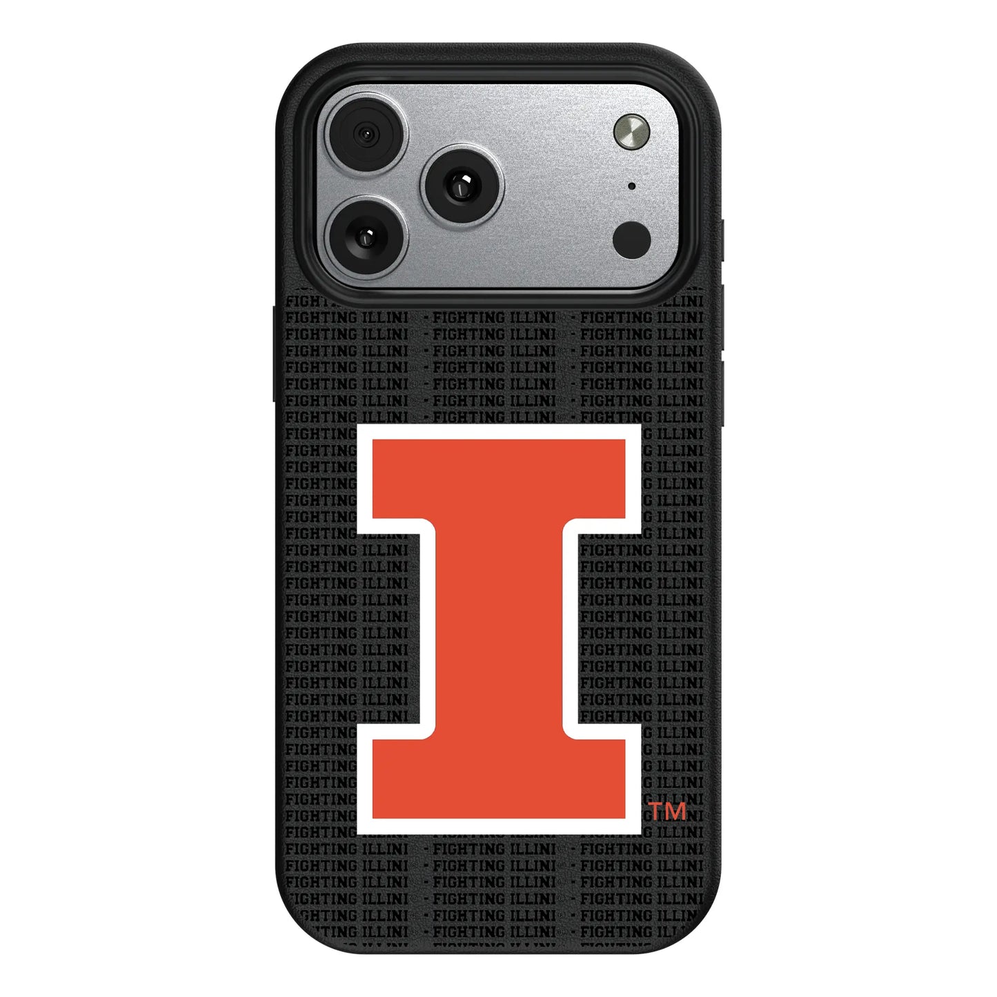 University of Illinois Fighting Illini Text Backdrop MagSafe Compatible Phone Case for Apple iPhone