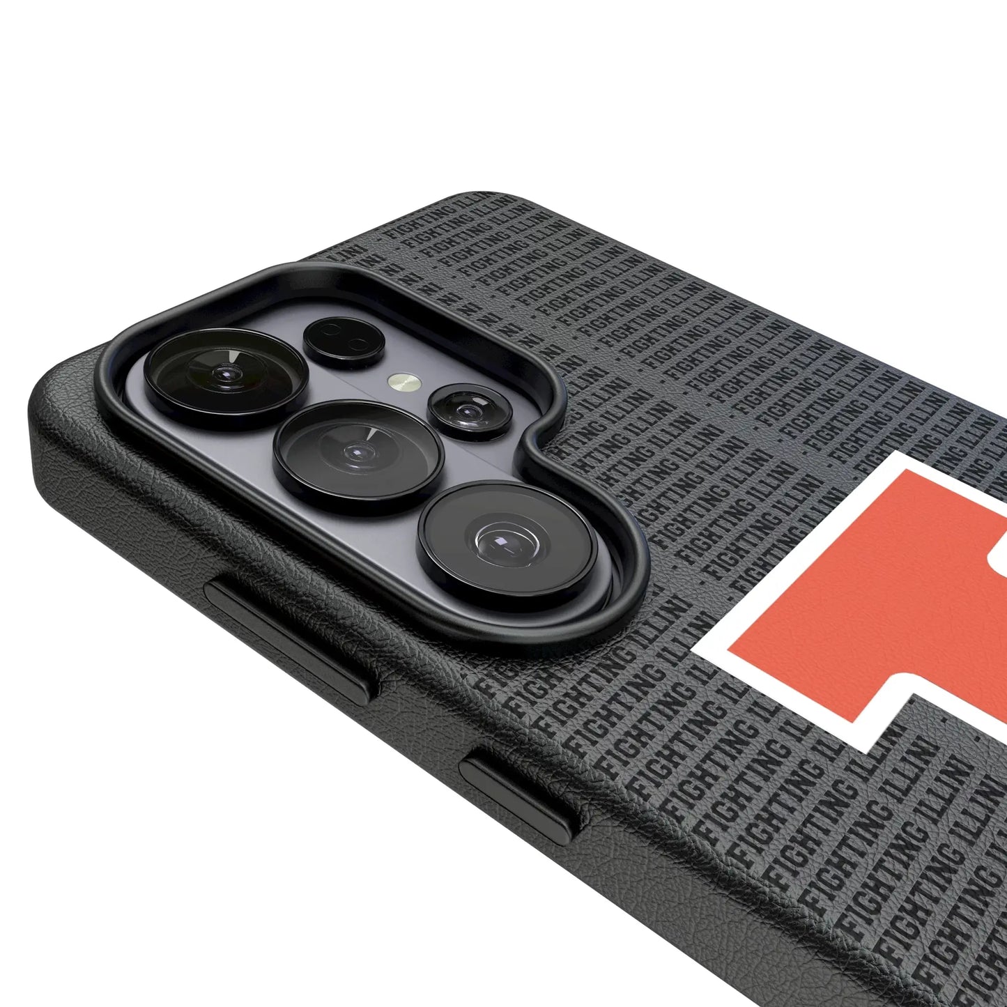 University of Illinois Fighting Illini Text Backdrop MagSafe Compatible Phone Case for Samsung Galaxy
