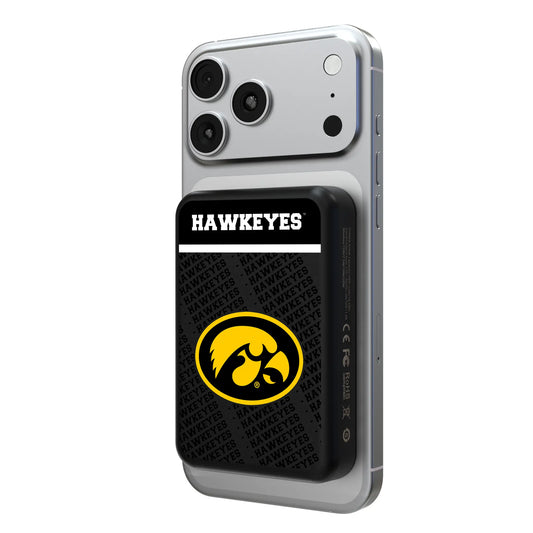 University of Iowa Hawkeyes Endzone Plus Wireless Mag Power Bank