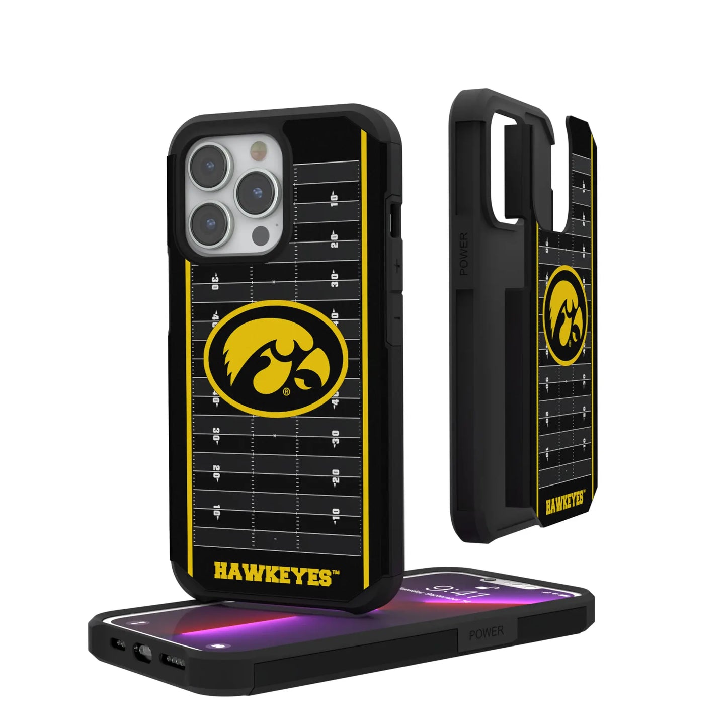 University of Iowa Hawkeyes Field Rugged Phone Case for Apple iPhone