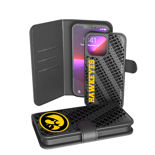 University of Iowa Hawkeyes Monocolor Tilt Wallet Phone Case for Apple iPhone