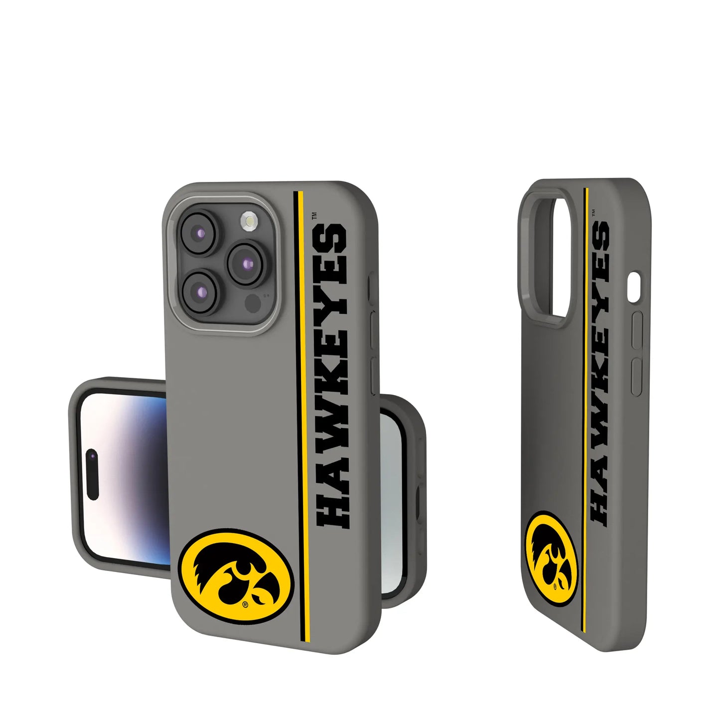 University of Iowa Hawkeyes Sidebar Soft Touch Phone Case for Apple iPhone