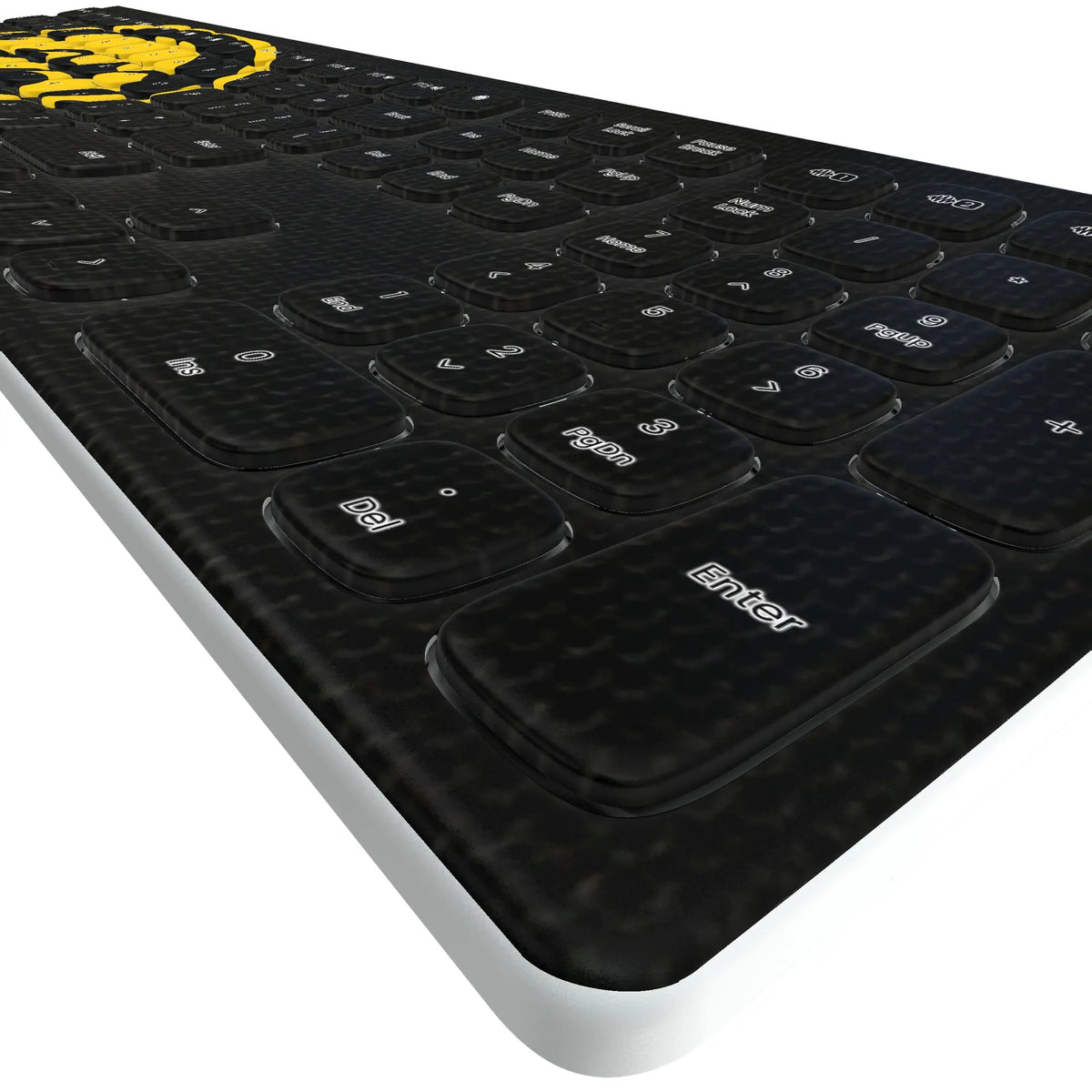 University of Iowa Hawkeyes Solid Curved Wireless Keyboard
