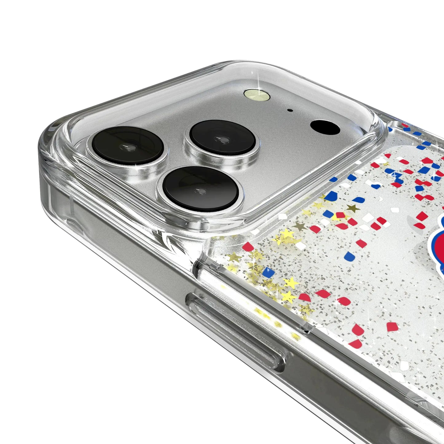 University of Kansas Jayhawks Confetti Glitter Phone Case for Apple iPhone