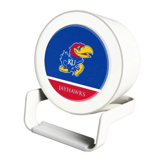 University of Kansas Jayhawks Endzone Solid Night Light Charger and Bluetooth Speaker