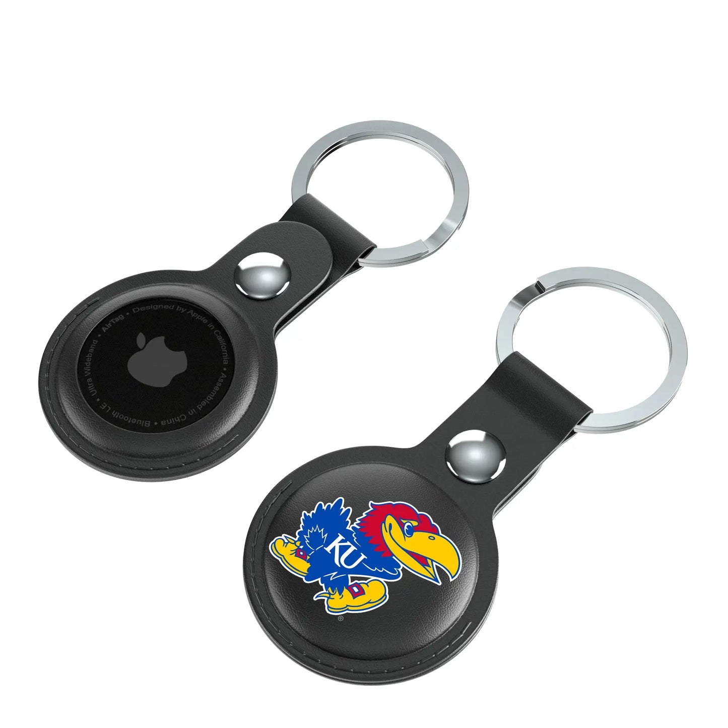 University of Kansas Jayhawks Insignia Black Airtag Holder 2-Pack