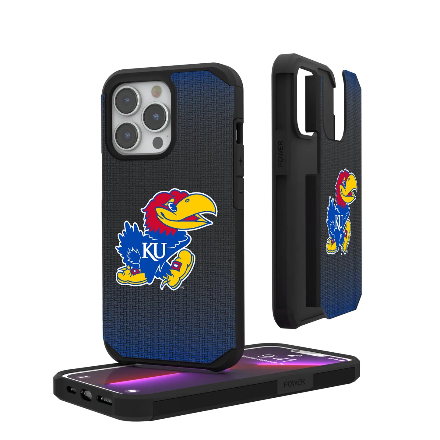 University of Kansas Jayhawks Linen Rugged Phone Case for Apple iPhone