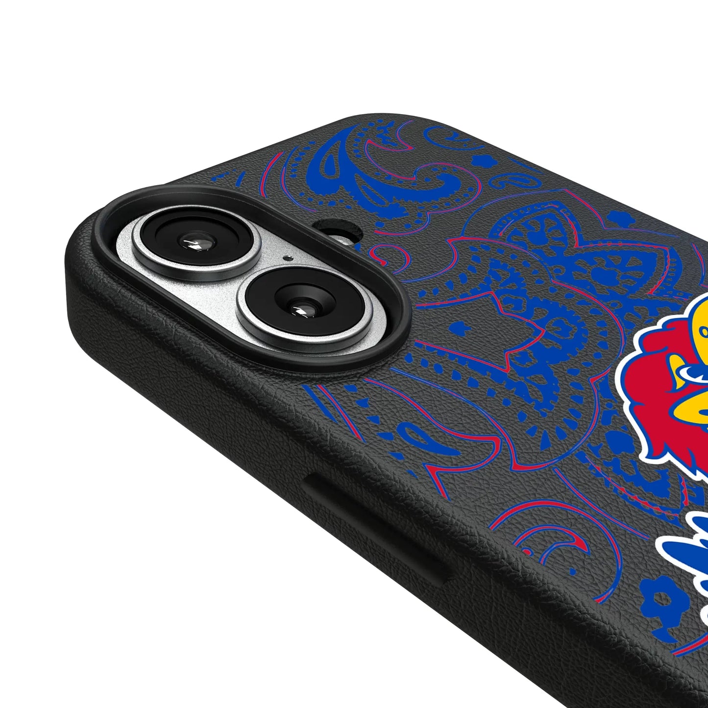 University of Kansas Jayhawks Paisley MagSafe Compatible Phone Case for Apple iPhone
