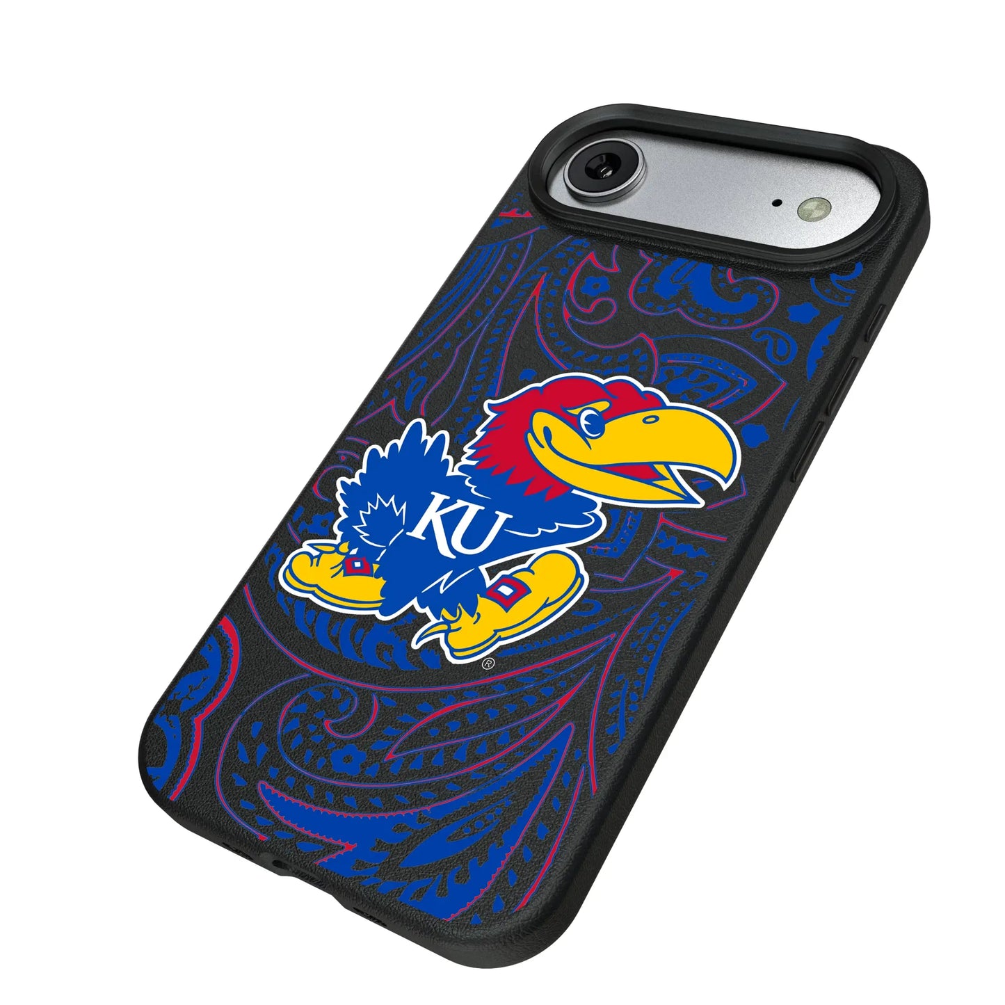 University of Kansas Jayhawks Paisley MagSafe Compatible Phone Case for Apple iPhone