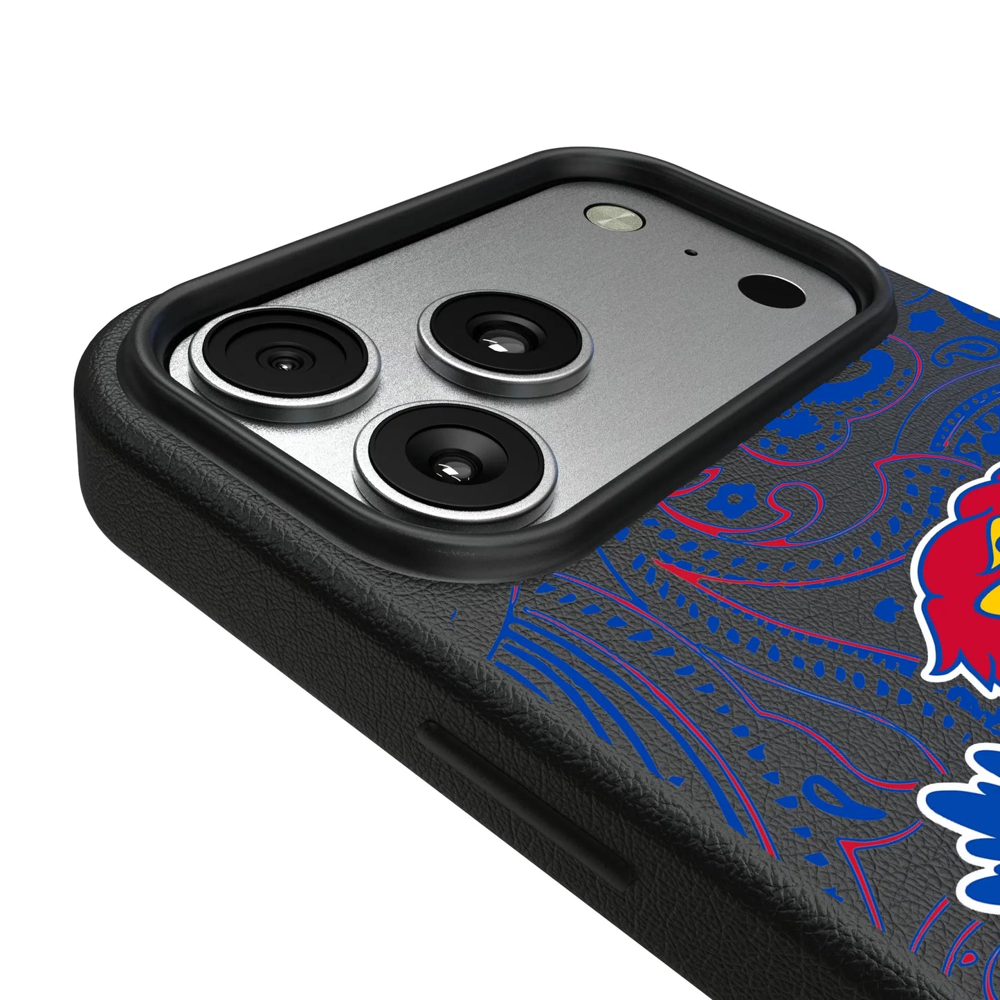 University of Kansas Jayhawks Paisley MagSafe Compatible Phone Case for Apple iPhone