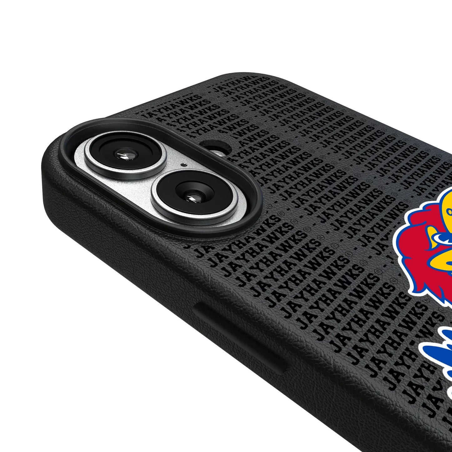 University of Kansas Jayhawks Text Backdrop MagSafe Compatible Phone Case for Apple iPhone