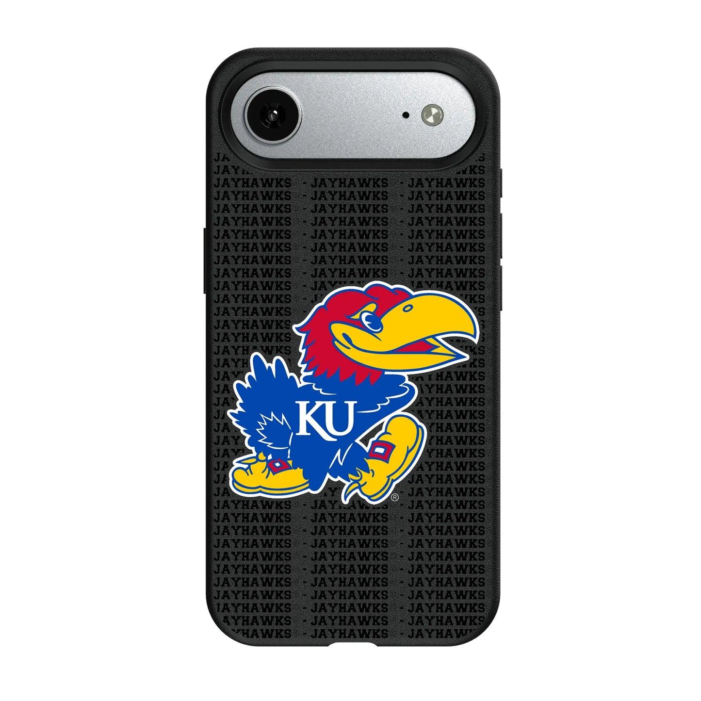 University of Kansas Jayhawks Text Backdrop MagSafe Compatible Phone Case for Apple iPhone