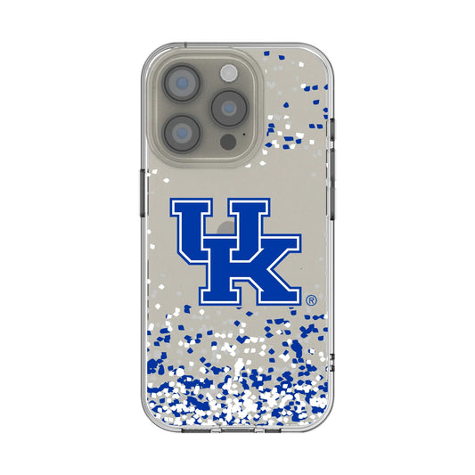 University of Kentucky Wildcats Confetti Clear Phone Case for Apple iPhone