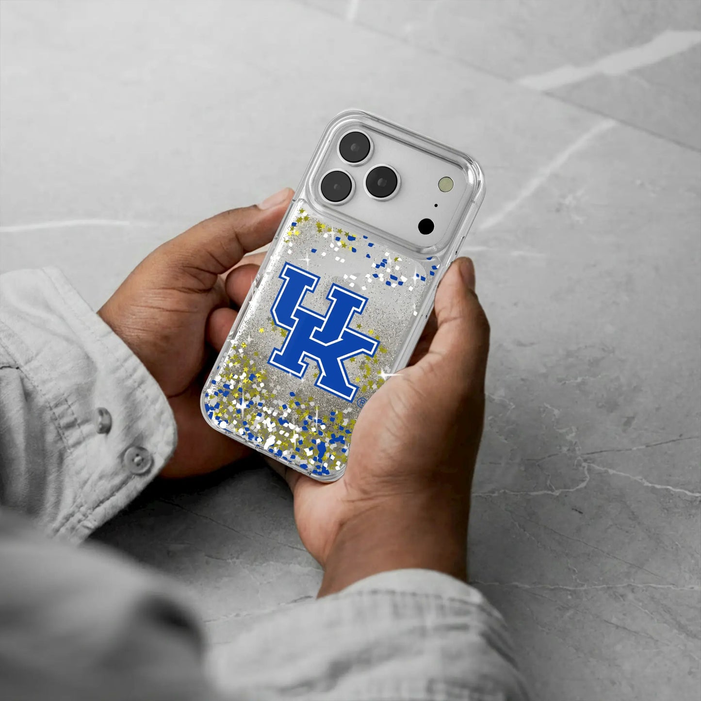 University of Kentucky Wildcats Confetti Glitter Phone Case for Apple iPhone