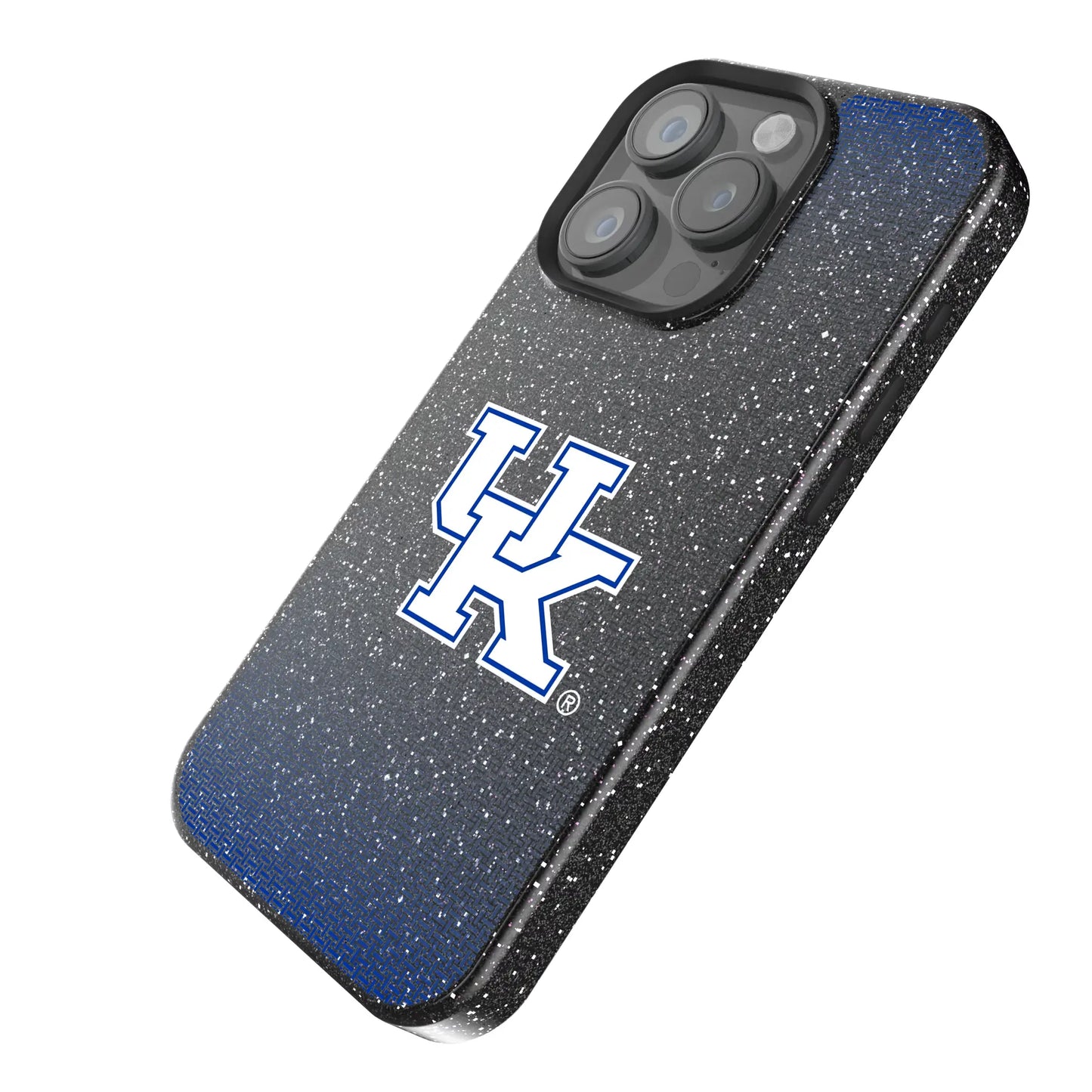 University of Kentucky Wildcats Linen Black Bling Phone Case for Apple iPhone
