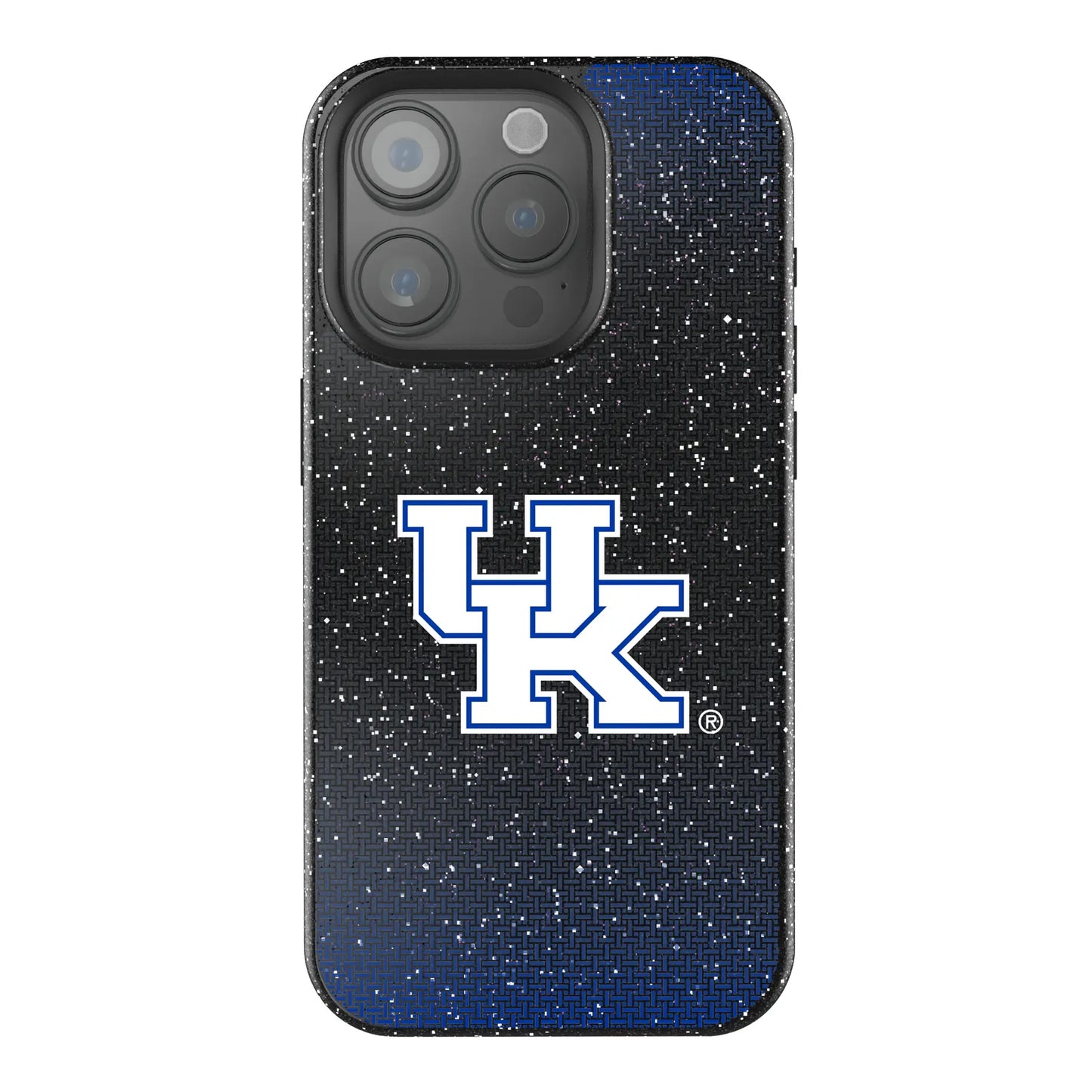 University of Kentucky Wildcats Linen Black Bling Phone Case for Apple iPhone