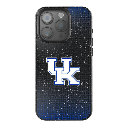 University of Kentucky Wildcats Linen Black Bling Phone Case for Apple iPhone