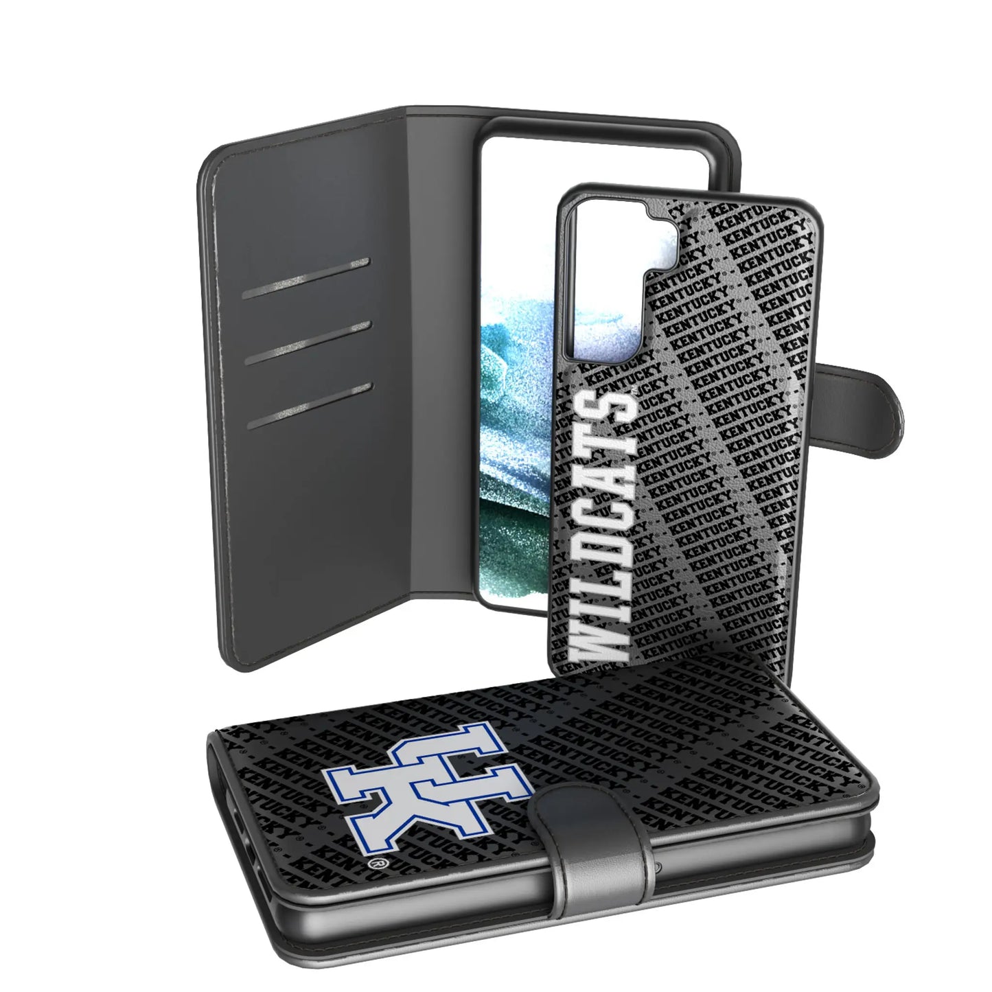 University of Kentucky Wildcats Monocolor Tilt Wallet Phone Case for Apple iPhone