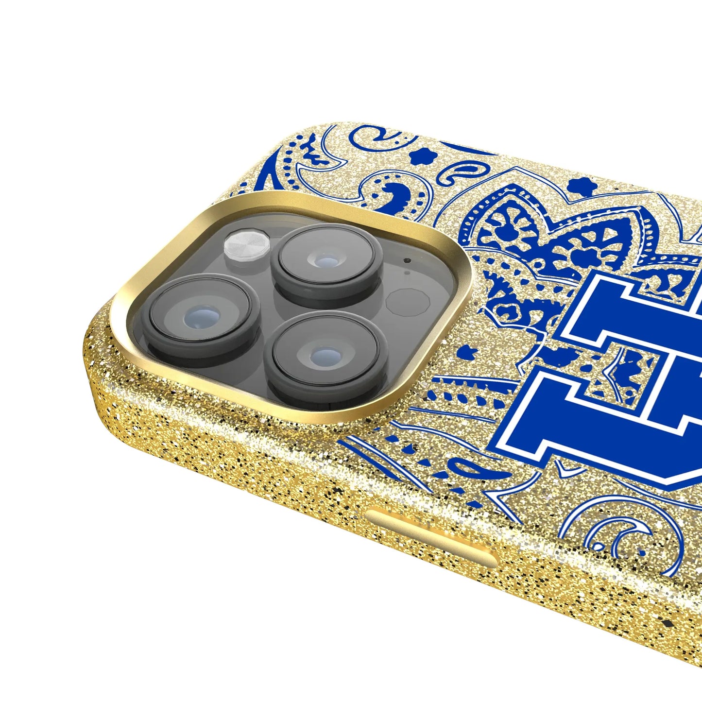 University of Kentucky Wildcats Paisley Bling Phone Case for Apple iPhone