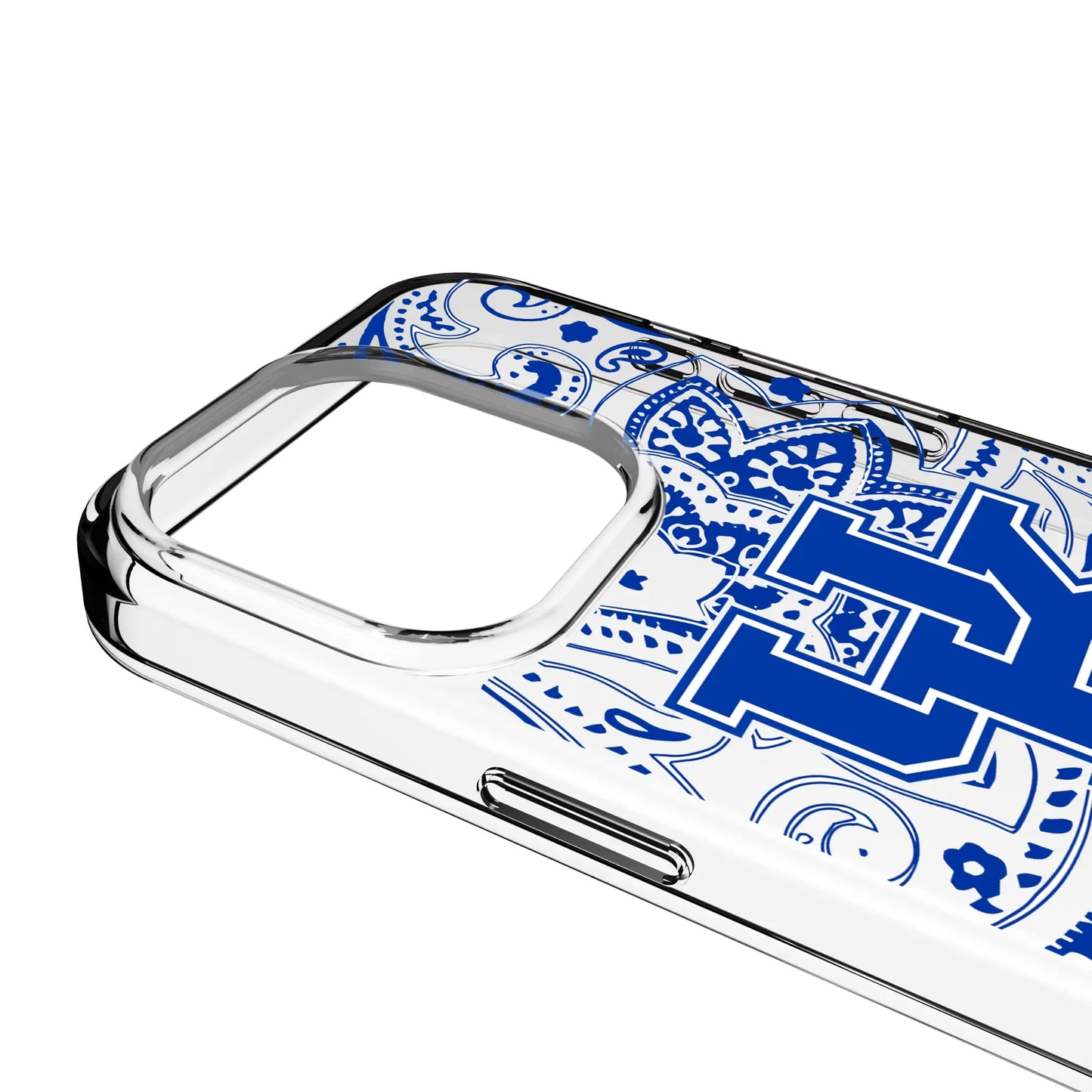 University of Kentucky Wildcats Paisley Clear Phone Case for Apple iPhone