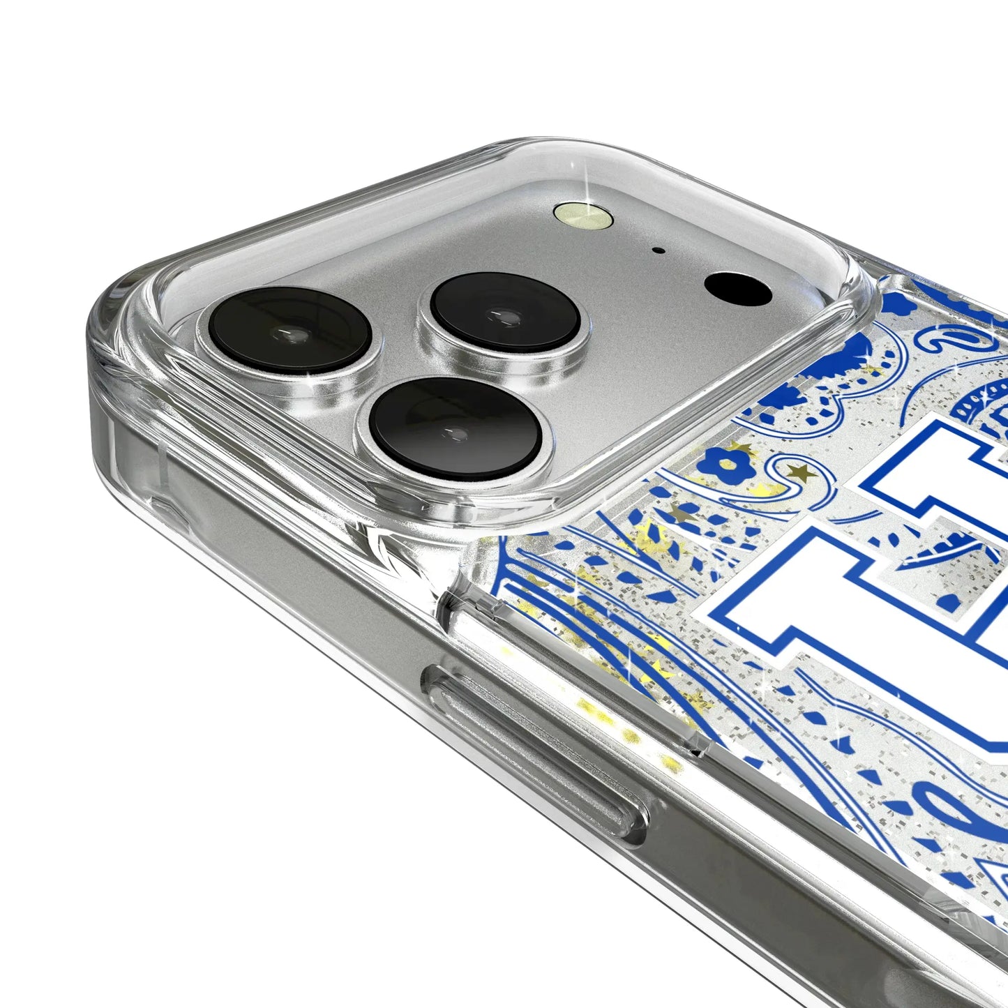 University of Kentucky Wildcats Paisley Glitter Phone Case for Apple iPhone