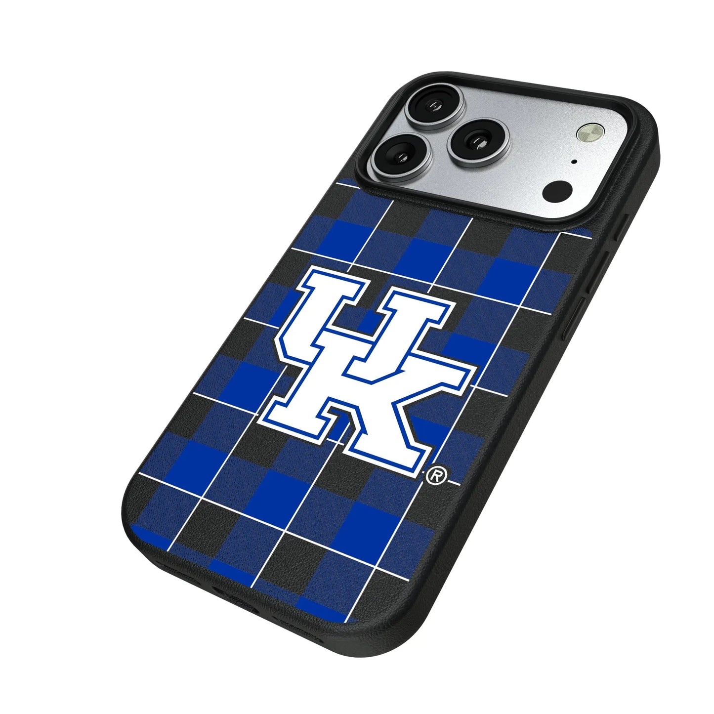 University of Kentucky Wildcats Plaid MagSafe Compatible Phone Case for Apple iPhone