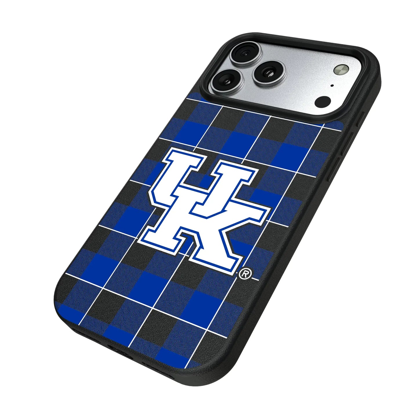University of Kentucky Wildcats Plaid MagSafe Compatible Phone Case for Apple iPhone